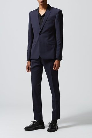 Veste en laine Bleu marine