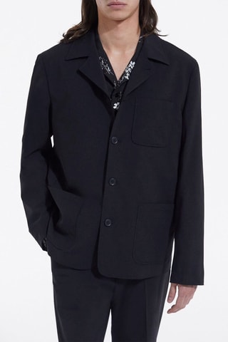 Veste en laine Noir