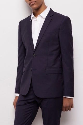 Veste en laine - Bleu marine 