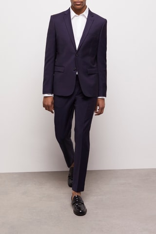 Veste en laine - Bleu marine 