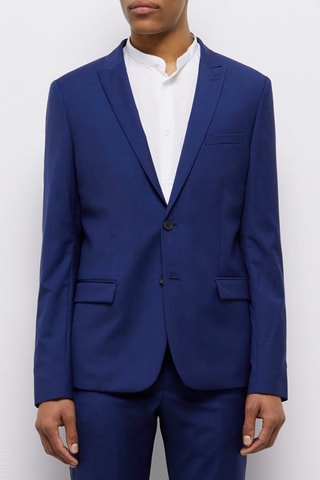 Veste en laine - Bleu marine 