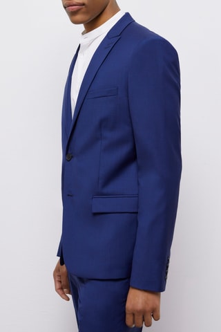 Veste en laine - Bleu marine 