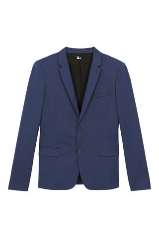 Veste de costume en laine - Bleu