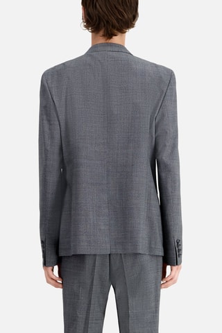 Veste de costume en laine - Noir et écru