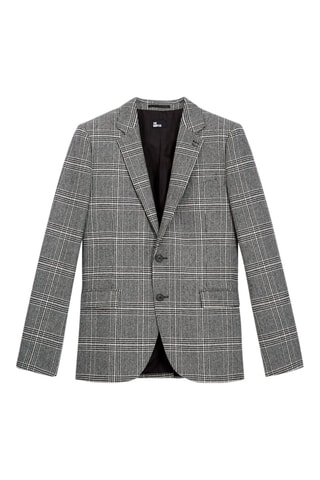 Veste en laine - Noir et écru