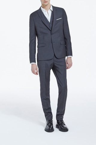 Veste de costume en laine - Gris