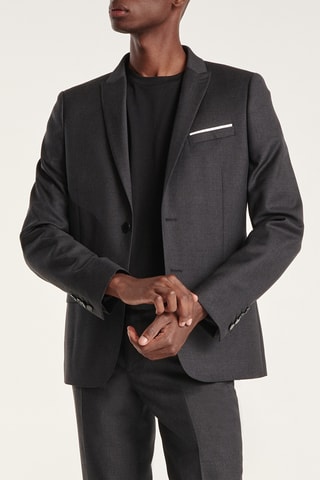 Veste de costume en laine - Gris