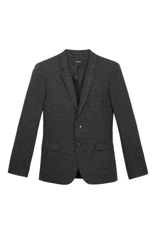 Veste en laine Gris chiné
