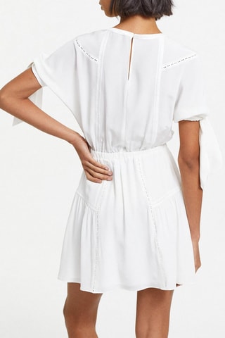 Robe patineuse en soie - Blanc