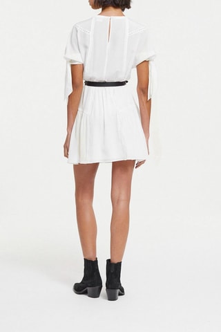 Robe patineuse en soie - Blanc