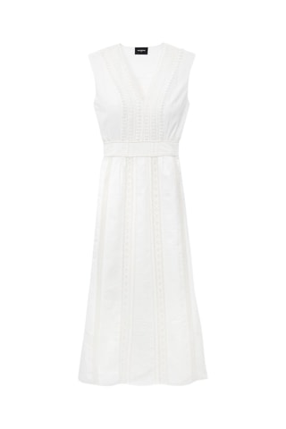 Robe midi - Blanc