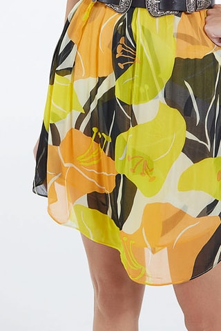 Robe droite - Jaune et noir