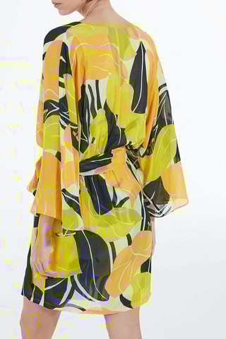 Robe fourreau - Jaune et noir