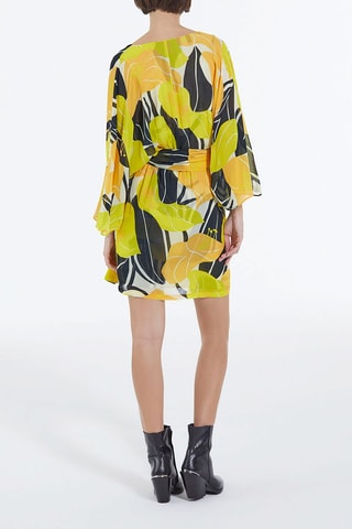 Robe fourreau - Jaune et noir