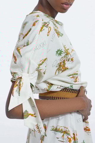 Robe patineuse - Blanc et vert