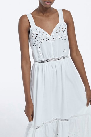Robe midi - Blanc