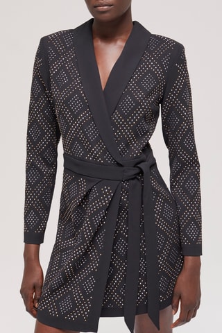 Robe portefeuille - Noir