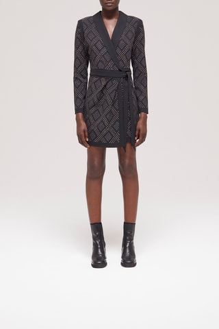 Robe portefeuille - Noir