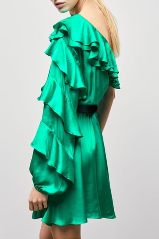 Robe asymétrique - Vert