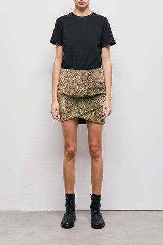 Robe trompe-l’œil - Noir et doré