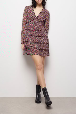 Robe volantée - Multicolore