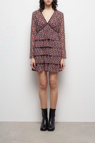 Robe volantée - Multicolore