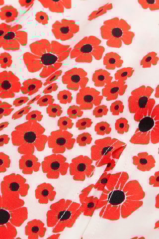 Robe longue - Rouge et blanc