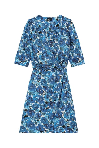 Robe portefeuille Bleu