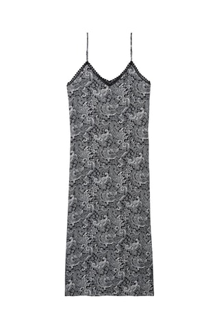 Robe longue - Noir et blanc