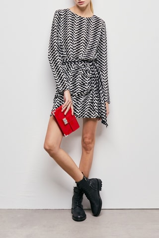 Robe fourreau - Noir et blanc