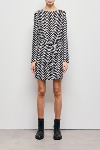 Robe fourreau - Noir et blanc