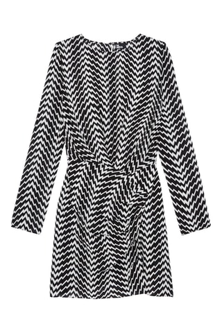 Robe fourreau - Noir et blanc