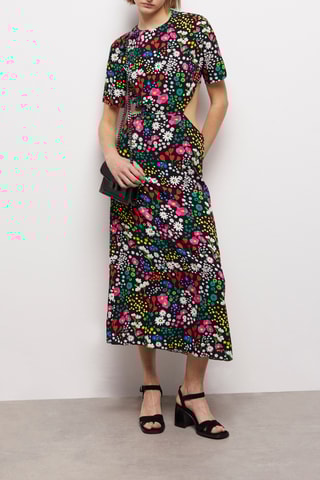 Robe midi - Multicolore