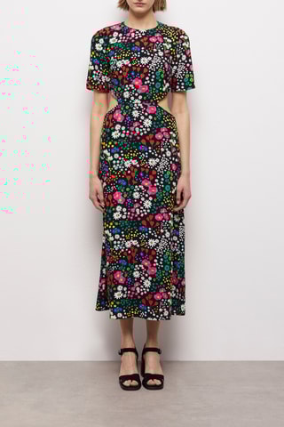 Robe midi - Multicolore