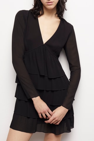 Robe volantée - Noir