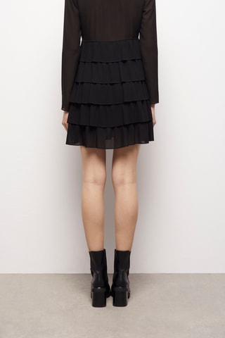 Robe volantée - Noir