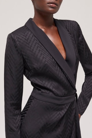 Robe portefeuille - Noir