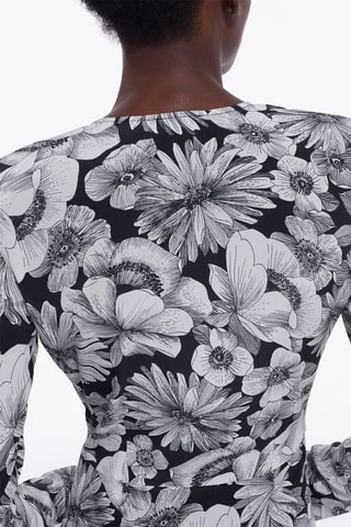 Robe longue en soie - Noir