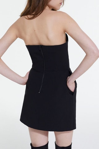 Vestido bustier - Negro