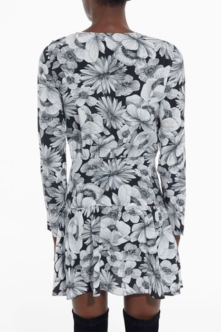 Robe droite en soie - Noir