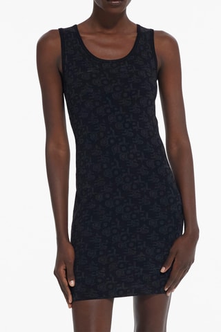 Robe fourreau - Noir et anthracite