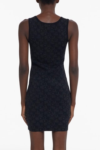 Robe fourreau - Noir et anthracite