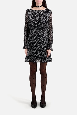 Robe patineuse - Noir et écru