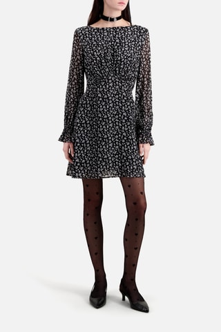 Robe patineuse - Noir et écru