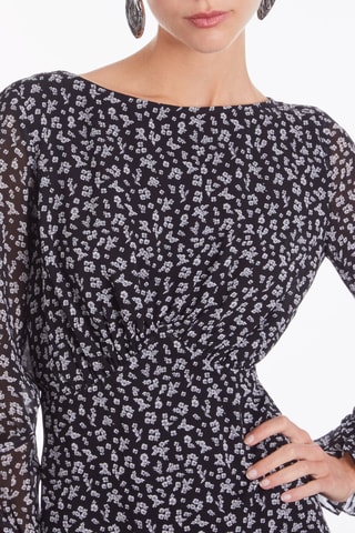 Robe patineuse - Noir et écru