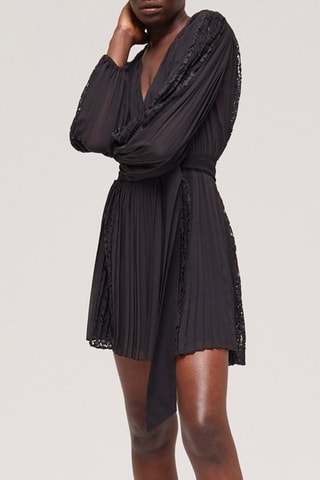 Robe plissée - Noir