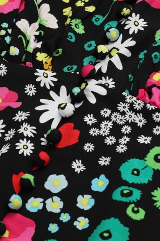 Robe courte - Rose et vert