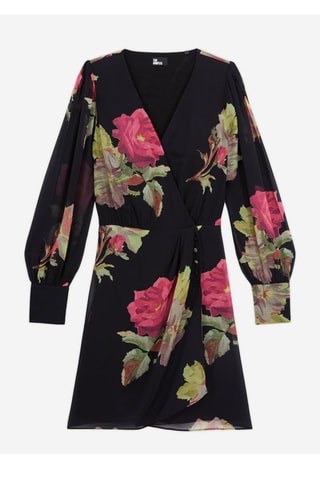 Robe portefeuille - Noir