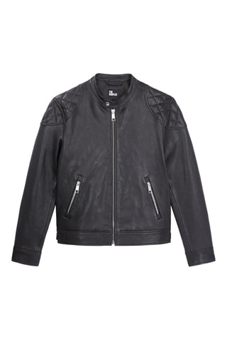 Veste en cuir de mouton - Noir