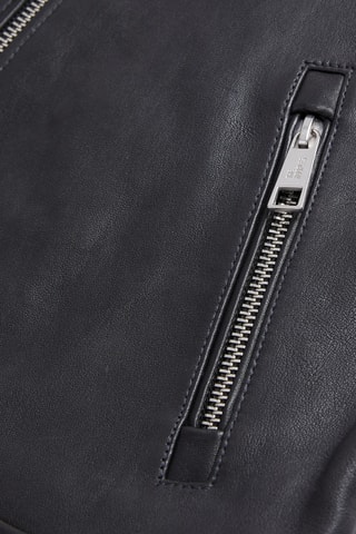 Veste en cuir de mouton - Noir